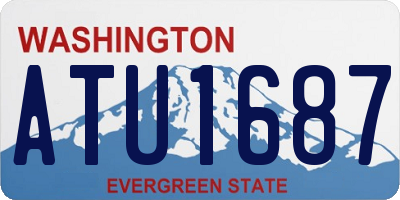 WA license plate ATU1687