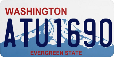 WA license plate ATU1690