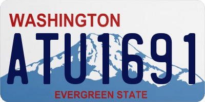 WA license plate ATU1691