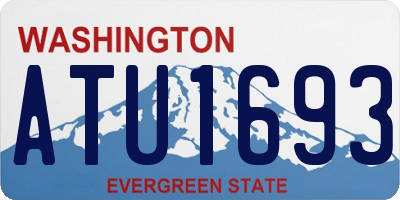 WA license plate ATU1693
