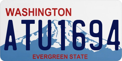 WA license plate ATU1694