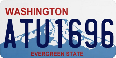 WA license plate ATU1696