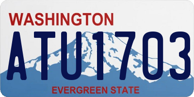 WA license plate ATU1703