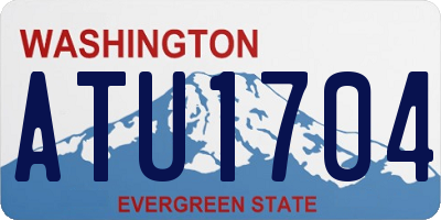 WA license plate ATU1704