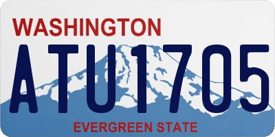 WA license plate ATU1705