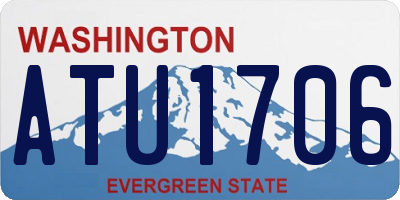 WA license plate ATU1706