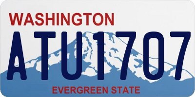 WA license plate ATU1707