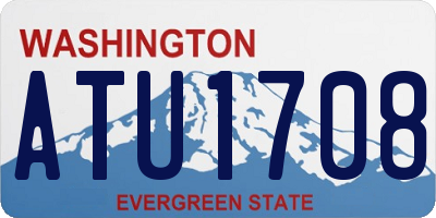 WA license plate ATU1708