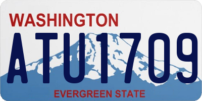WA license plate ATU1709