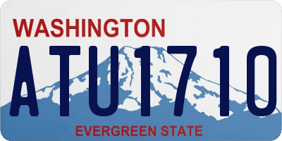 WA license plate ATU1710