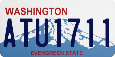 WA license plate ATU1711