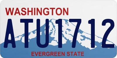 WA license plate ATU1712