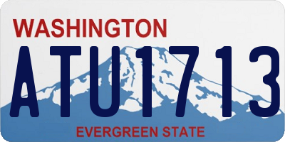 WA license plate ATU1713