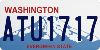 WA license plate ATU1717