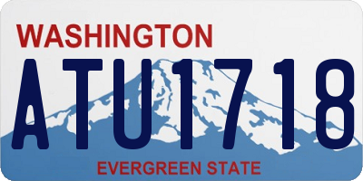 WA license plate ATU1718