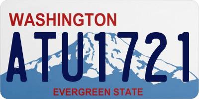 WA license plate ATU1721