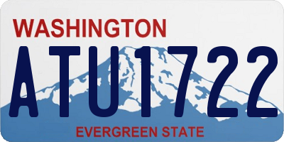 WA license plate ATU1722