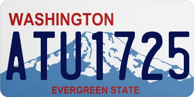 WA license plate ATU1725