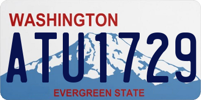 WA license plate ATU1729