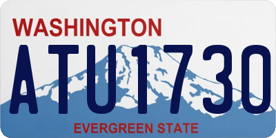 WA license plate ATU1730