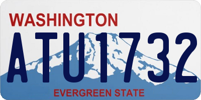 WA license plate ATU1732