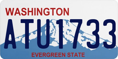 WA license plate ATU1733