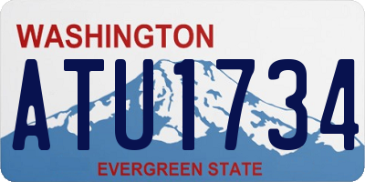 WA license plate ATU1734