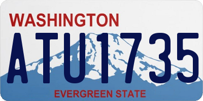 WA license plate ATU1735