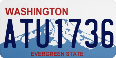 WA license plate ATU1736