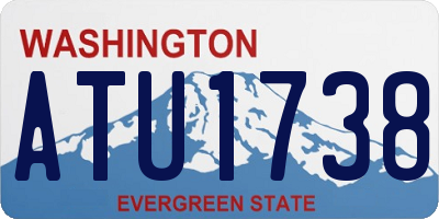 WA license plate ATU1738
