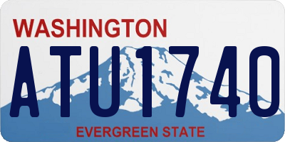 WA license plate ATU1740