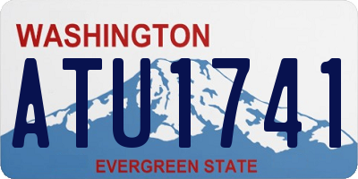 WA license plate ATU1741