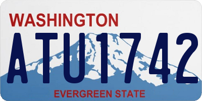 WA license plate ATU1742
