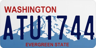 WA license plate ATU1744