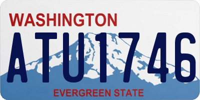 WA license plate ATU1746