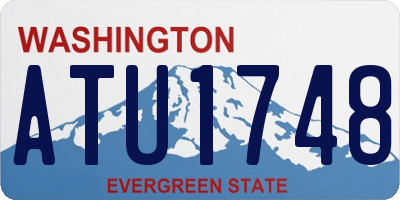 WA license plate ATU1748