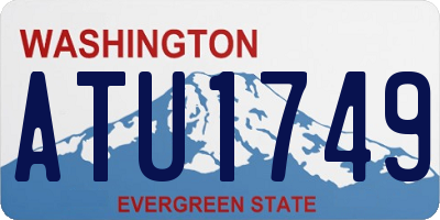 WA license plate ATU1749