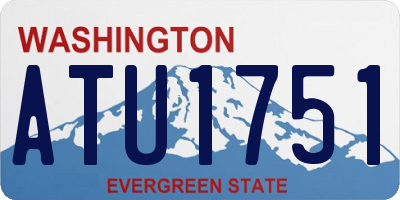WA license plate ATU1751