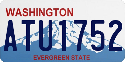 WA license plate ATU1752