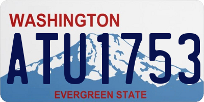 WA license plate ATU1753