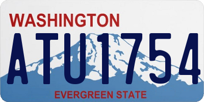 WA license plate ATU1754