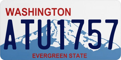 WA license plate ATU1757