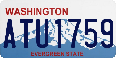 WA license plate ATU1759
