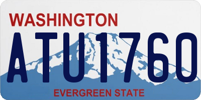 WA license plate ATU1760