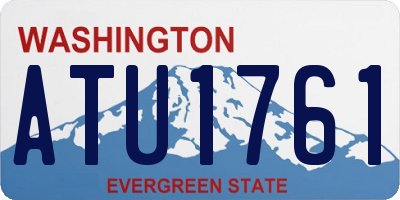 WA license plate ATU1761