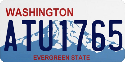 WA license plate ATU1765