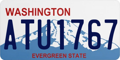 WA license plate ATU1767