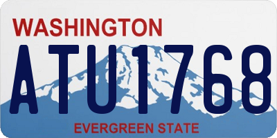 WA license plate ATU1768
