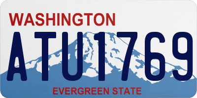 WA license plate ATU1769
