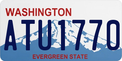 WA license plate ATU1770